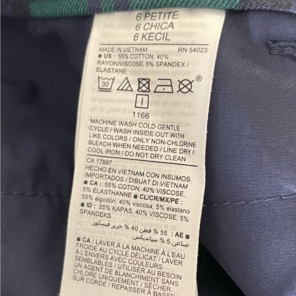 Old Navy High Rise Plaid Slim Pants - Picture 4 of 8